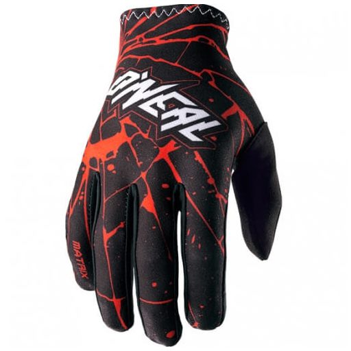 O'NEAL Matrix Enigma piros-fekete cross kesztyű motoros / MTB / roller