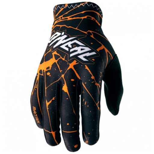 O'NEAL Matrix Enigma narancssárga-fekete motoros cross kesztyű – motoros / MTB / MX / roller