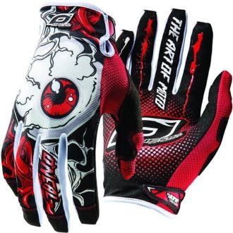   O'NEAL Jump Mutant piros-fehér cross kesztyű – motoros / MTB / MX / roller