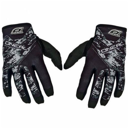 O'NEAL Jump Digi Camo fekete cross kesztyű – motoros / MTB / MX / roller