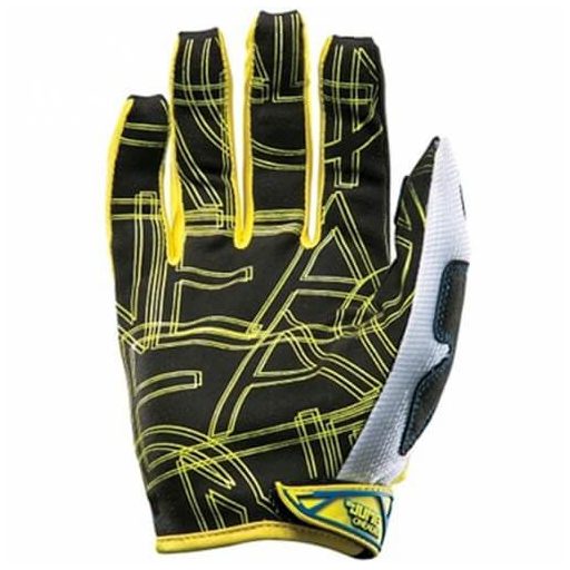 O'NEAL Jump Race kék-sárga-piros-fehér cross kesztyű – motoros / MTB / MX / roller