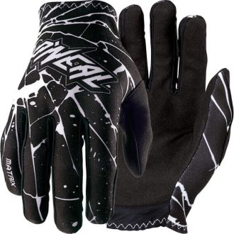  O'NEAL Matrix Enigma fekete-fehér motoros cross kesztyű – motoros / MTB / MX / roller