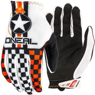   O'NEAL Matrix Wingman narancssárga-fehér cross kesztyű motoros / MTB / roller