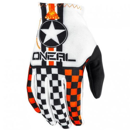 O'NEAL Matrix Wingman narancssárga-fehér cross kesztyű motoros / MTB / roller