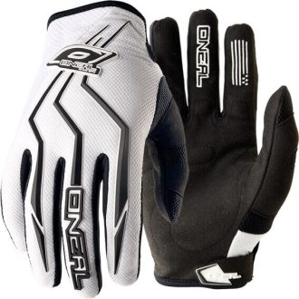   O'NEAL Element fehér-fekete cross kesztyű – motoros / MTB / MX / roller