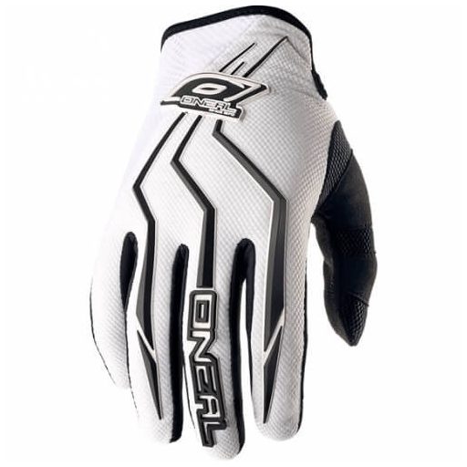 O'NEAL Element fehér-fekete cross kesztyű – motoros / MTB / MX / roller