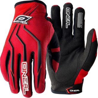   O'NEAL Element piros-fekete cross kesztyű – motoros / MTB / MX / roller