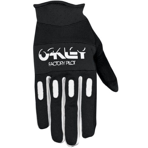 OAKLEY Factory Pilot fekete-fehér cross kesztyű – motoros / MTB / roller