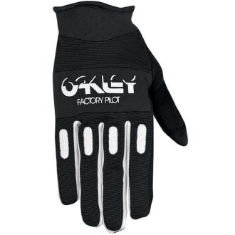   OAKLEY Factory Pilot fekete-fehér cross kesztyű – motoros / MTB / roller