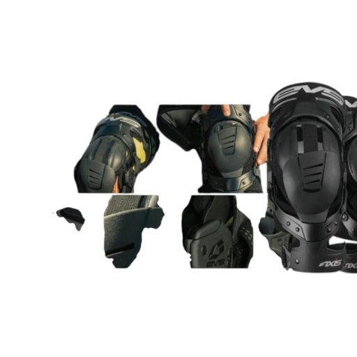 EVS Axis Sport Knee matt fekete térdgép / térdvédő 