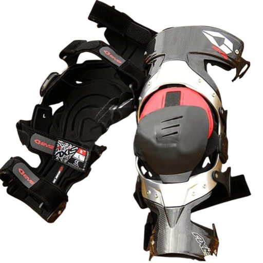 EVS AxisPro Knee carbon matt piros-fekete térdgép / térdvédő 