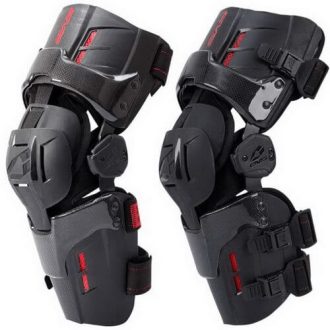 EVS RS9 PRO Carbon fekete térdgép / térdvédő 