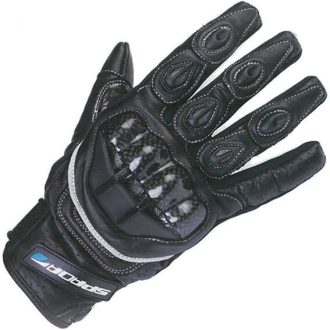 SPADA BLAST fekete protektoros bőr motoros kesztyű