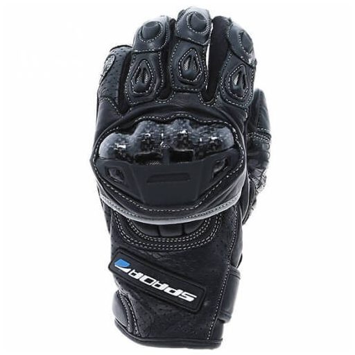 SPADA BLAST fekete protektoros bőr motoros kesztyű