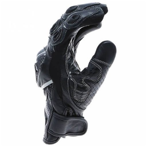 SPADA BLAST fekete protektoros bőr motoros kesztyű