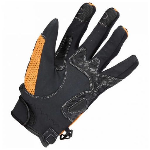 SPADA MX-Air narancs-fekete protektoros motoros kesztyű