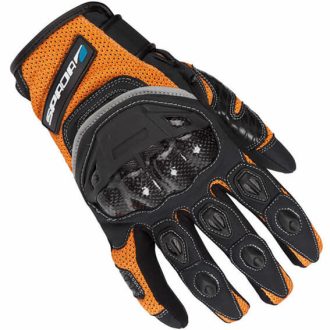 SPADA MX-Air narancs-fekete protektoros motoros kesztyű