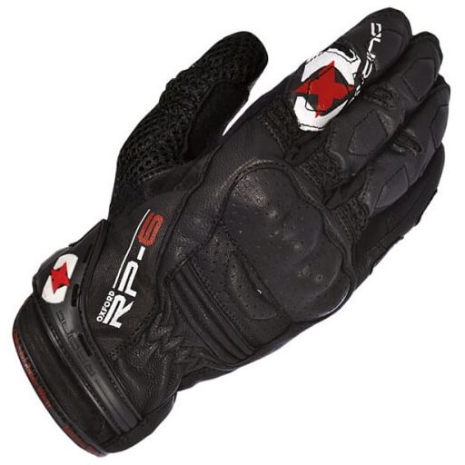 OXFORD RP-6 Tech protektoros fekete bőr-textil motoros kesztyű