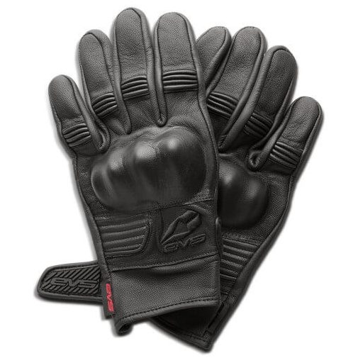 EVS Street Compton fekete utcai protektoros bőr motoros kesztyű