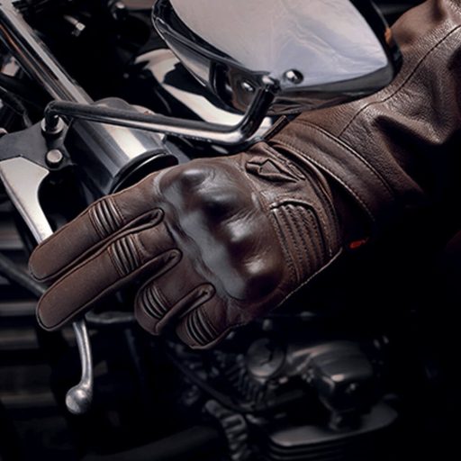 EVS Street Compton barna utcai protektoros bőr motoros kesztyű