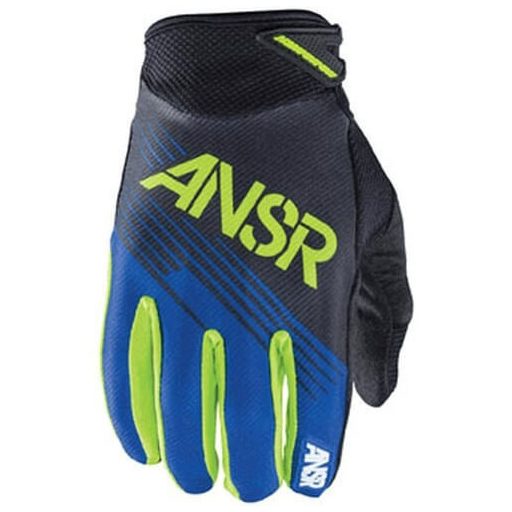 ANSWER RACING SYNC MX kék zöld fekete cross kesztyű – motoros / MTB / roller