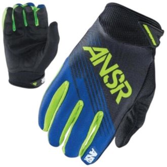   ANSWER RACING SYNC  kék zöld fekete cross kesztyű – motoros / MTB / roller