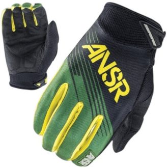   ANSWER RACING SYNC MX zöld-sárgafekete-bézs cross kesztyű – motoros / MTB / roller