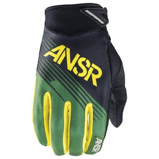 ANSWER RACING SYNC MX zöld-sárgafekete-bézs cross kesztyű – motoros / MTB / roller