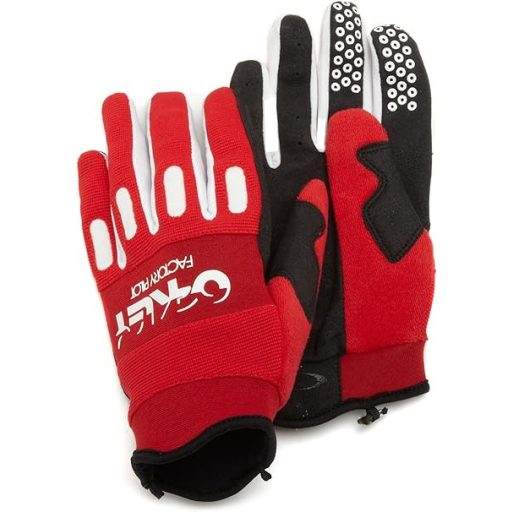 OAKLEY Factory Pilot piros-fehér cross kesztyű – motoros / MTB / roller
