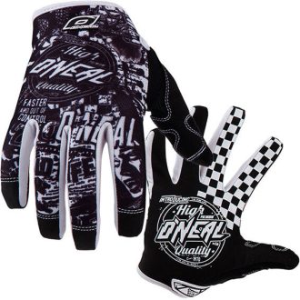   O'NEAL Jump Wild fekete-fehér cross kesztyű – motoros / MTB / MX / roller