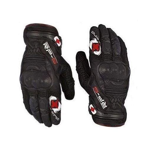 OXFORD RP-6 Tech protektoros fekete bőr-textil motoros kesztyű