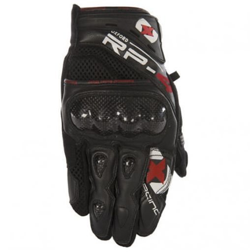 OXFORD RP-4 Summer protektoros fekete bőr-textil motoros kesztyű