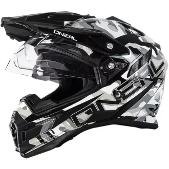   O'NEAL Sierra  Adventure Sniper terepmintás cross/enduro bukósisak beépített napszemüveggel