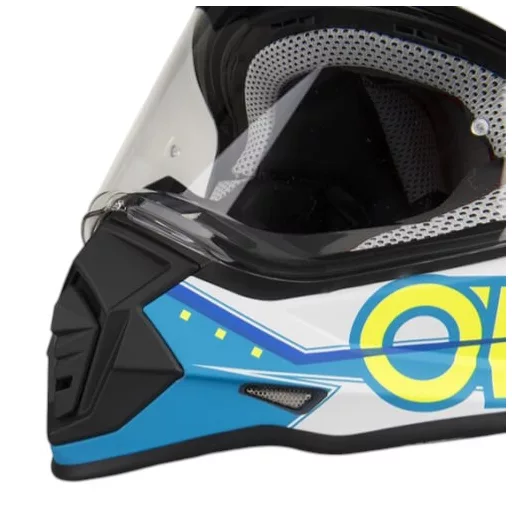 O'NEAL Sierra II Slingshot kék cross/enduro bukósisak beépített napszemüveggel