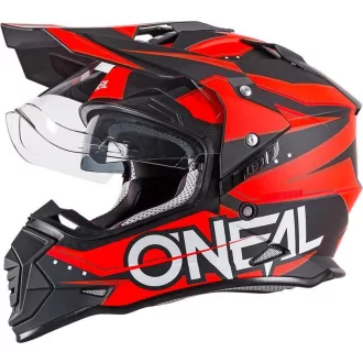   O'NEAL Sierra II Slingshot cross/enduro bukósisak beépített napszemüveggel