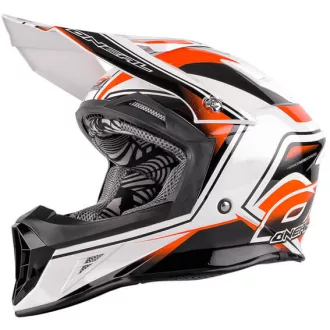   O'NEAL 10 Series Cahuilla Creek narancs-fehér fényes cross bukósisak