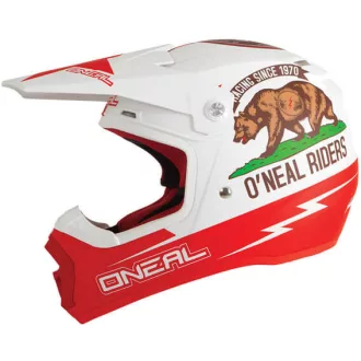   O'NEAL 5 Series California matt fehér-piros cross bukósisak