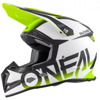   O'NEAL 5 Series Blocker fehér-neonzöld cross bukósisak
