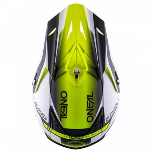O'NEAL 5 Series Blocker fehér-neonzöld cross bukósisak