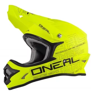  O'NEAL 3 Series Flat hi-vis neonzöld matt cross bukósisak