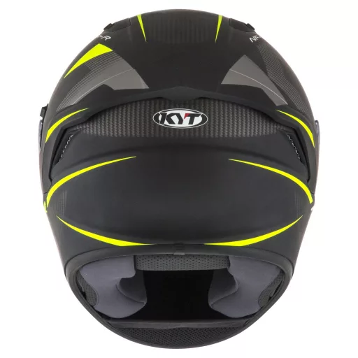 KYT NF-R Logos matt fekete-zöld speed bukósisak beépített napszemüveggel