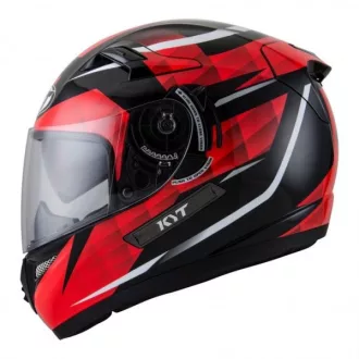   KYT VENOM Diamond piros-fekete speed  bukósisak beépített napszemüveggel
