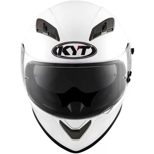 KYT Falcon Plain gyöngyházfehér speed bukósisak beépített napszemüveggel