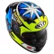 KYT FALCON Aleix Espargaro neonzöld-kék speed bukósisak beépített napszemüveggel
