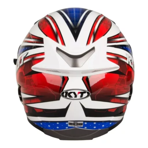 KYT Falcon All Stars piros-fehér-kék speed bukósisak beépített napszemüveggel