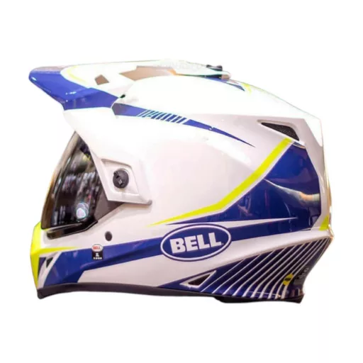 BELL MX-9 Adventure MIPS Torch fényes fehér-kék cross/enduro bukósisak 