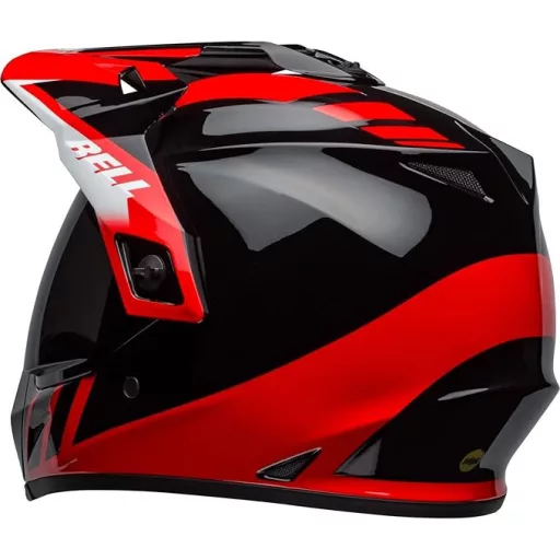 BELL MX-9 Adventure MIPS Dash fényes fekete-piros cross/enduro bukósisak 