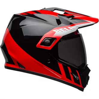   BELL MX-9 Adventure MIPS Dash fényes fekete-piros cross/enduro bukósisak 