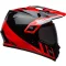 BELL MX-9 Adventure MIPS Dash fényes fekete-piros cross/enduro bukósisak 
