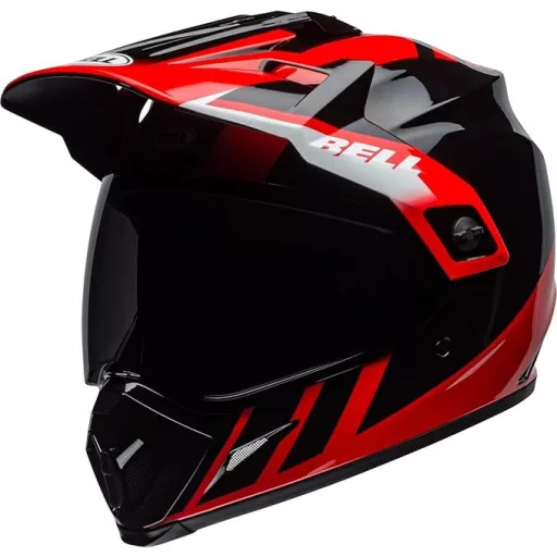 BELL MX-9 Adventure MIPS Dash fényes fekete-piros cross/enduro bukósisak 
